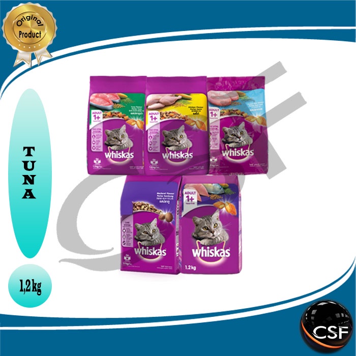 Makanan Kucing Kering WHISKAS 1,2kg All Varian