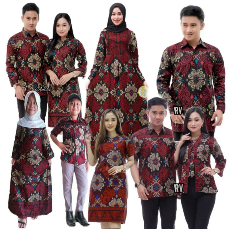 BAJU BATIK COUPLE KELUARGA COUPEL KONDANGAN BATIK KELUARGA KAPELAN KELUARGA