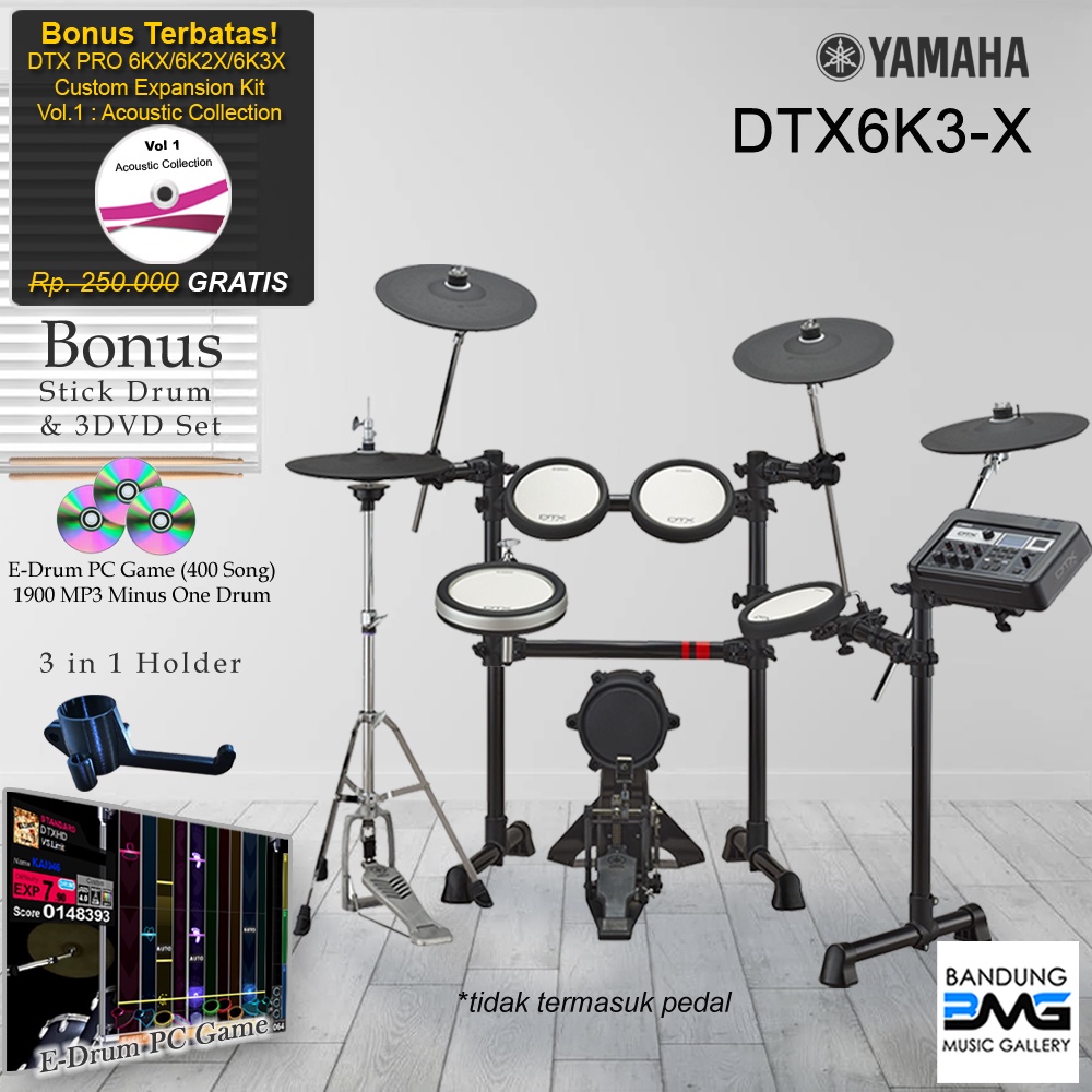 Yamaha DTX6K3-X Drum Elektrik / DTX6K3X / DTX 6 K3X / 6K3 / 6K3X