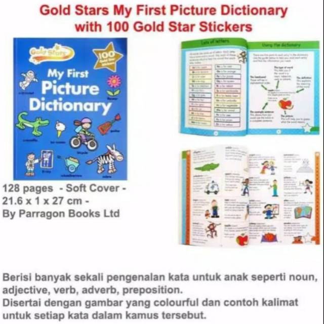 MY FIRST PICTURE DICTIONARY : GOLD STARS BUKU KAMUS BAHASA INGGRIS ANAK