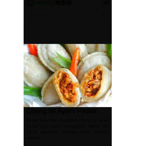 

Cireng isi Ayam cewir dan bAkso Mercooon