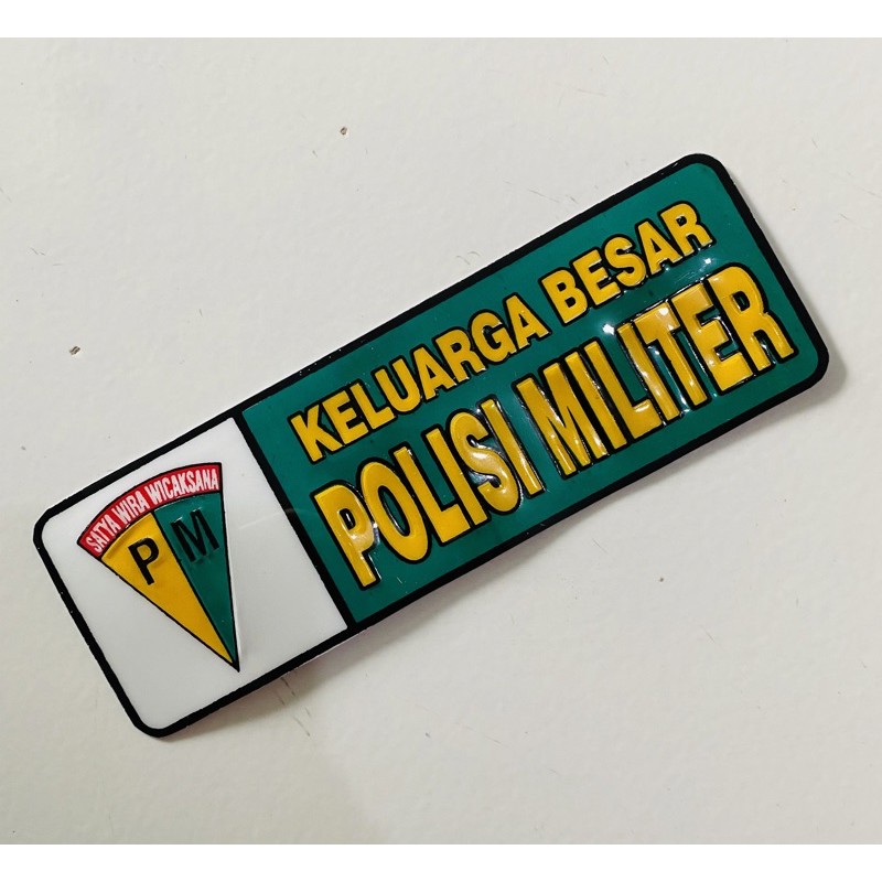 

Sticker PM - Stiker PM Polisi Militer PVC