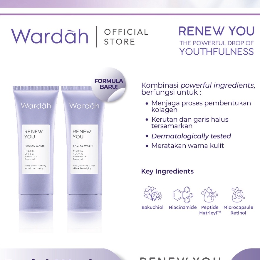 Wardah Renew You  Facial Wash - 100ml