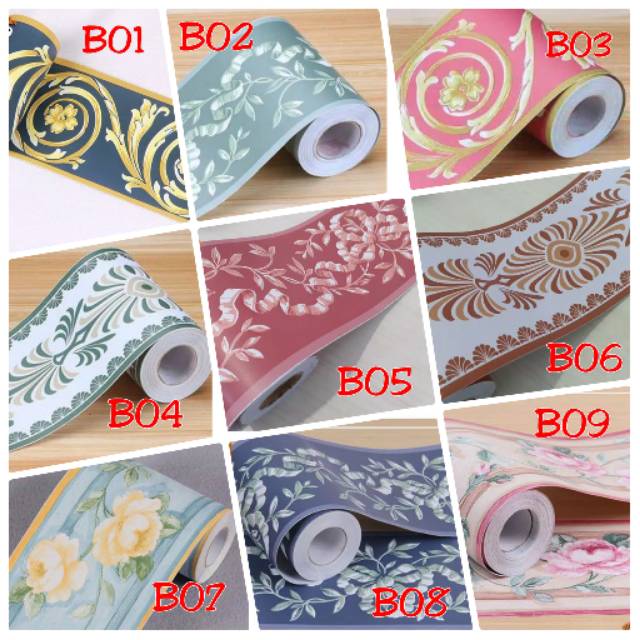 WALLPAPER BORDER STICKER LIST 10CM X 10M