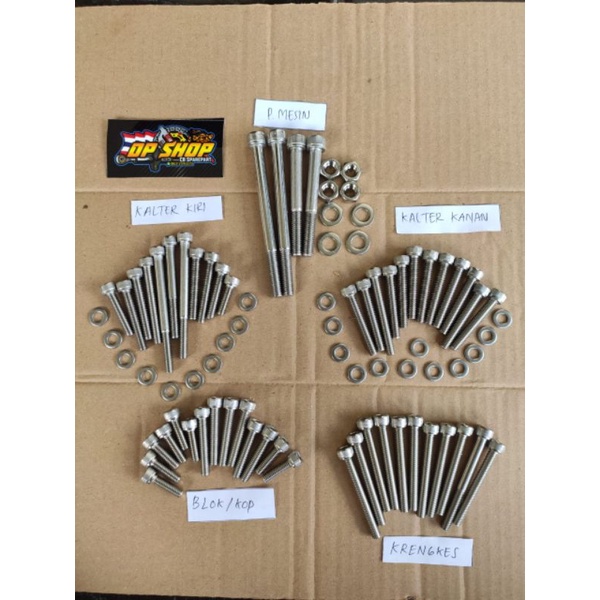 baut L full mesin cb gl mp tiger baut mesin tiger gl mp cb stenlis