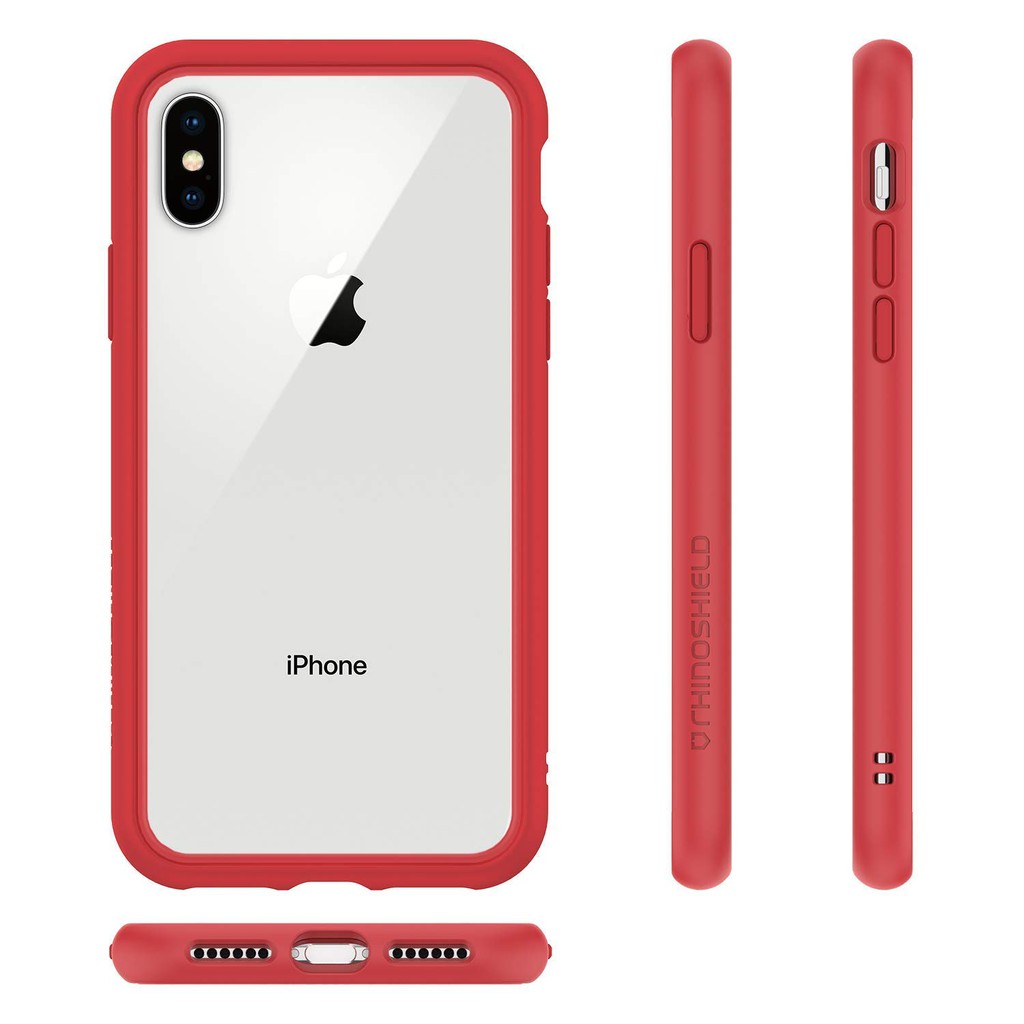 Rhinoshield Crashguard NX Super Tough Bumper Case Iphone X / XS Red