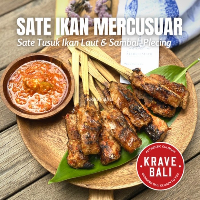 

Nilma_Jek Sate Tusuk Ikan Laut Mercusuar Makanan Khas Bali Asli 10 Tusuk 300 Gr