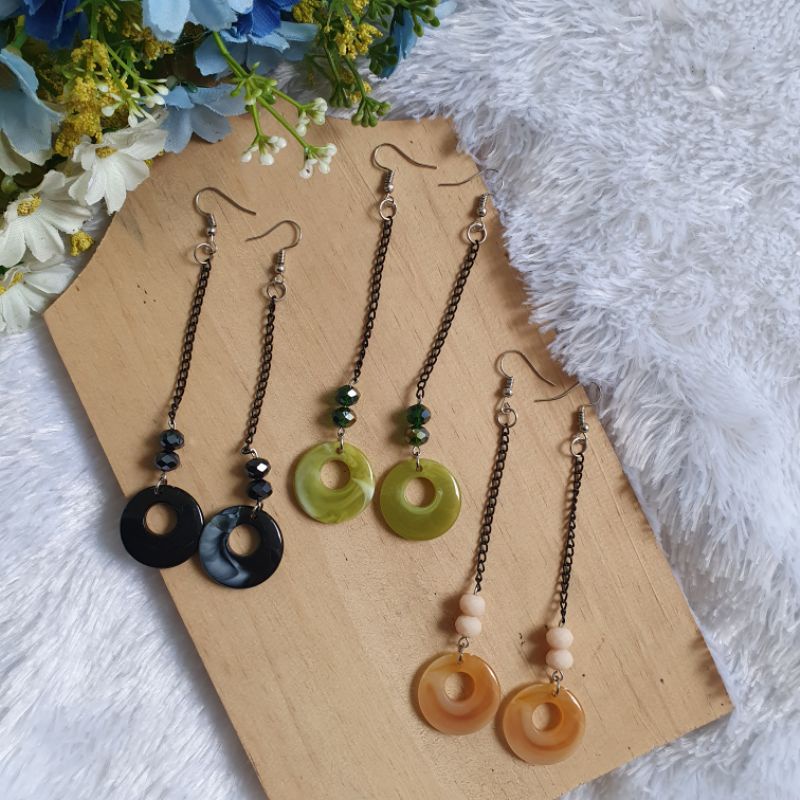 Anting Hijab / Anting Jilbab Murah Etnik Simpel