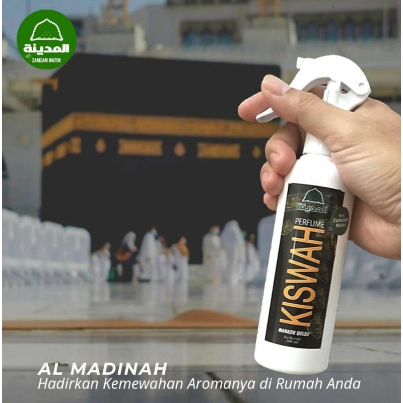 Parfum Semprot Spray Al Madinah Aroma Rawda Kiswah Rose Nabawi Hajar Aswad 200ml