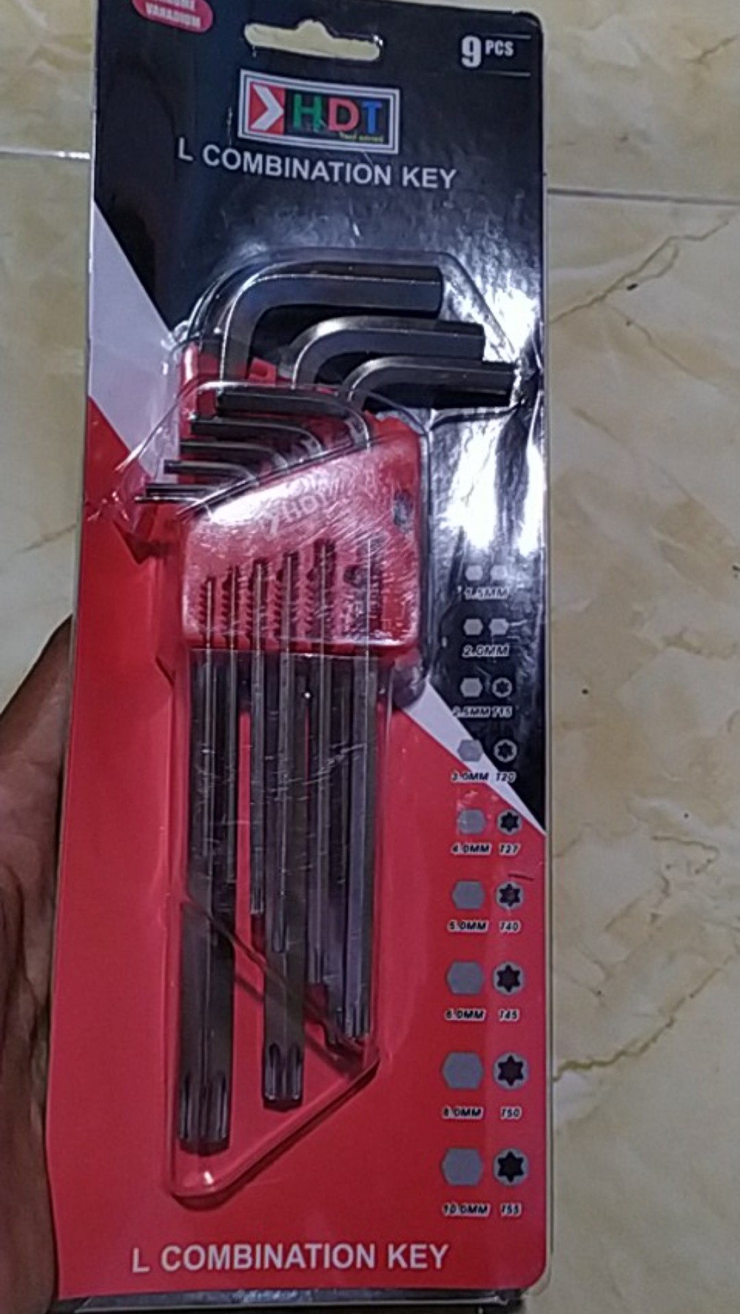 Kunci L Bintang  Segi 6