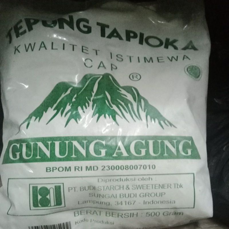 Tepung Tapioka/Kanji Gunung Agung, kemasan 500gram