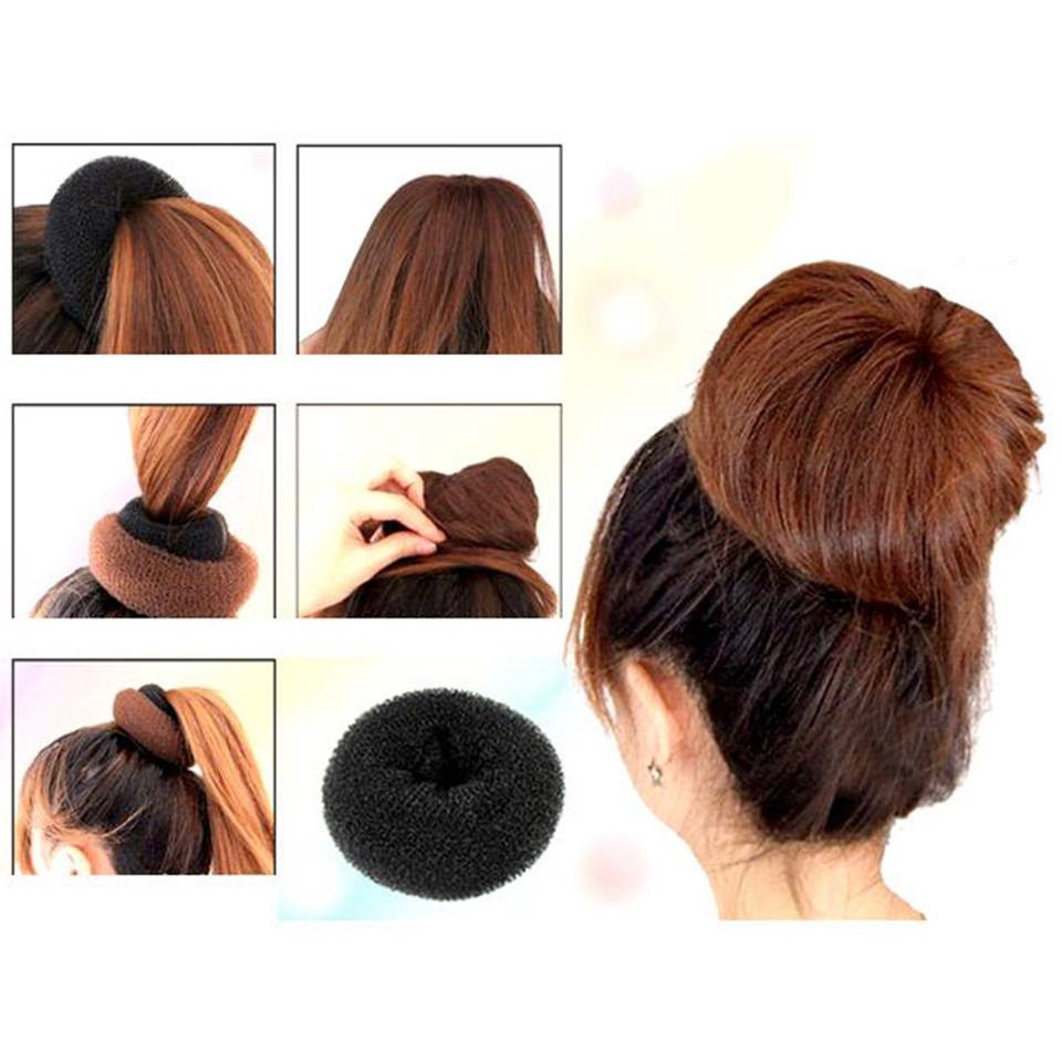 Hair Bun Donut Bun Rambut Sanggul Cepol Donat Hairbun Donut Hairdo Hairstyling