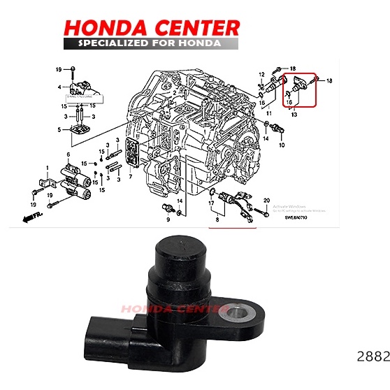 sensor switch selenoid pick up assy transmisi matik crv re gen3 2007 2008 2009 2010 2011 2012