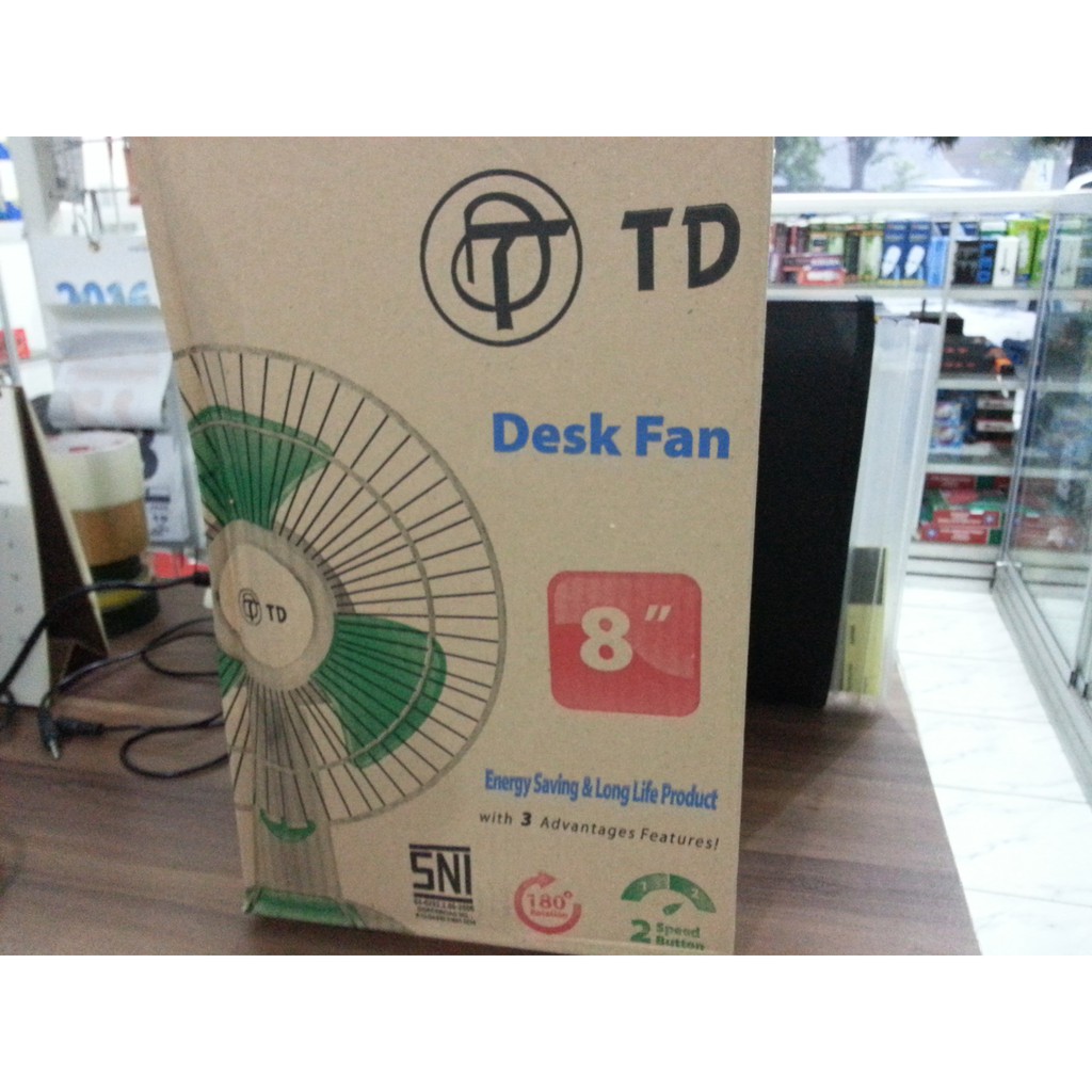 KIPAS ANGIN MEJA / DUDUK / Desk Fan 8inch Twin Dog Murah Awet