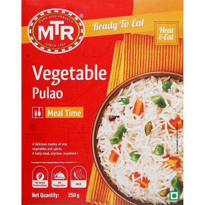 

MTR VEGETABLE PULAO 250 GM