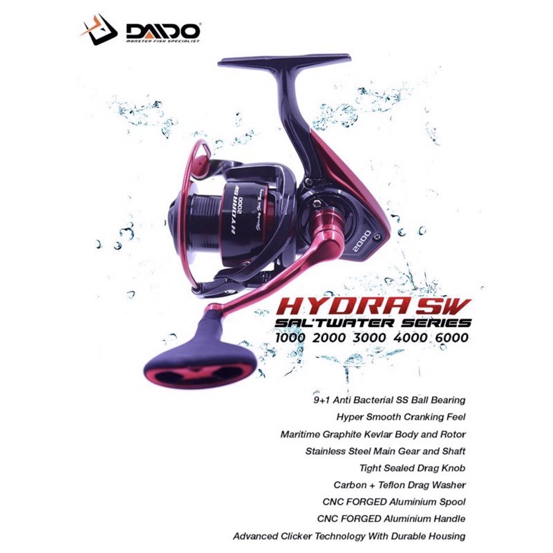 Reel daido ocea sw dan hydra sw 1000 2000 3000 4000