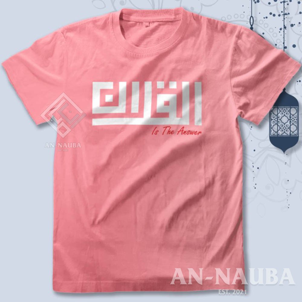KAOS DAKWAH ISLAMI ALQURAN IS THE ANSWER / Baju Distro Santri Islam / Tshirt Muslim Trendy [AN-6297]-8