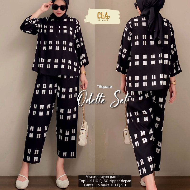 Odette Set Atasan dan Pants by Cla Hijab