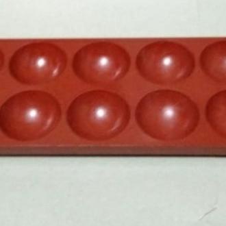 

congklak kayu coklat mengkilat+120pcs kerang - coklat merah