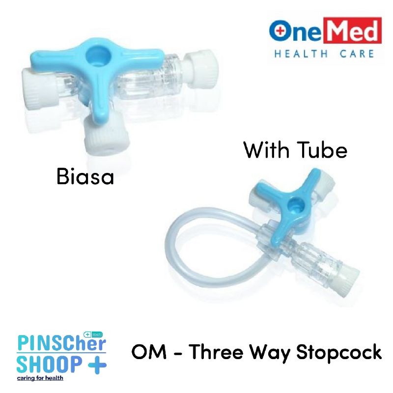 Three Way Stopcock 3 Way  - With Tube OneMed Satuan