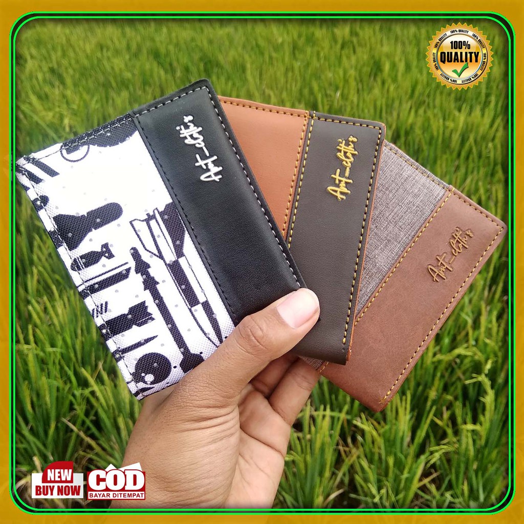 Dompet Kulit sintetik Pria Model Pendek terbaru Best Seller COD