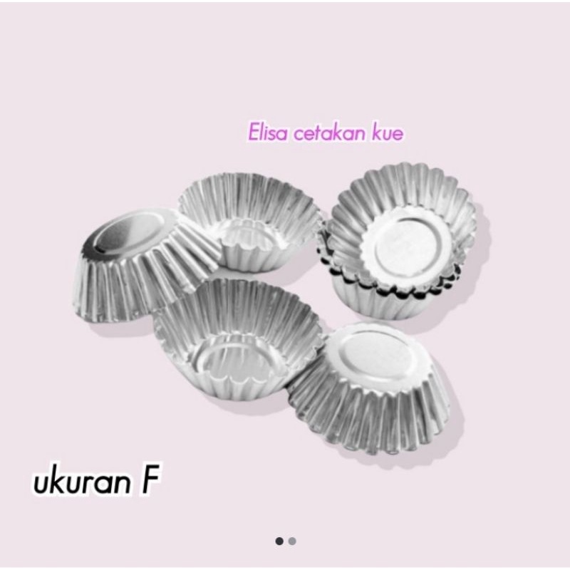 Cetakan kue sus pie susu/ Pie buah egg tart isi 20pcs size F - 4,5cm