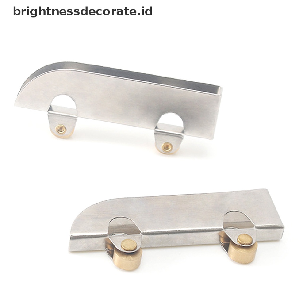 4pcs Roda Pintu Geser Bahan Stainless Steel Ukuran 5mm