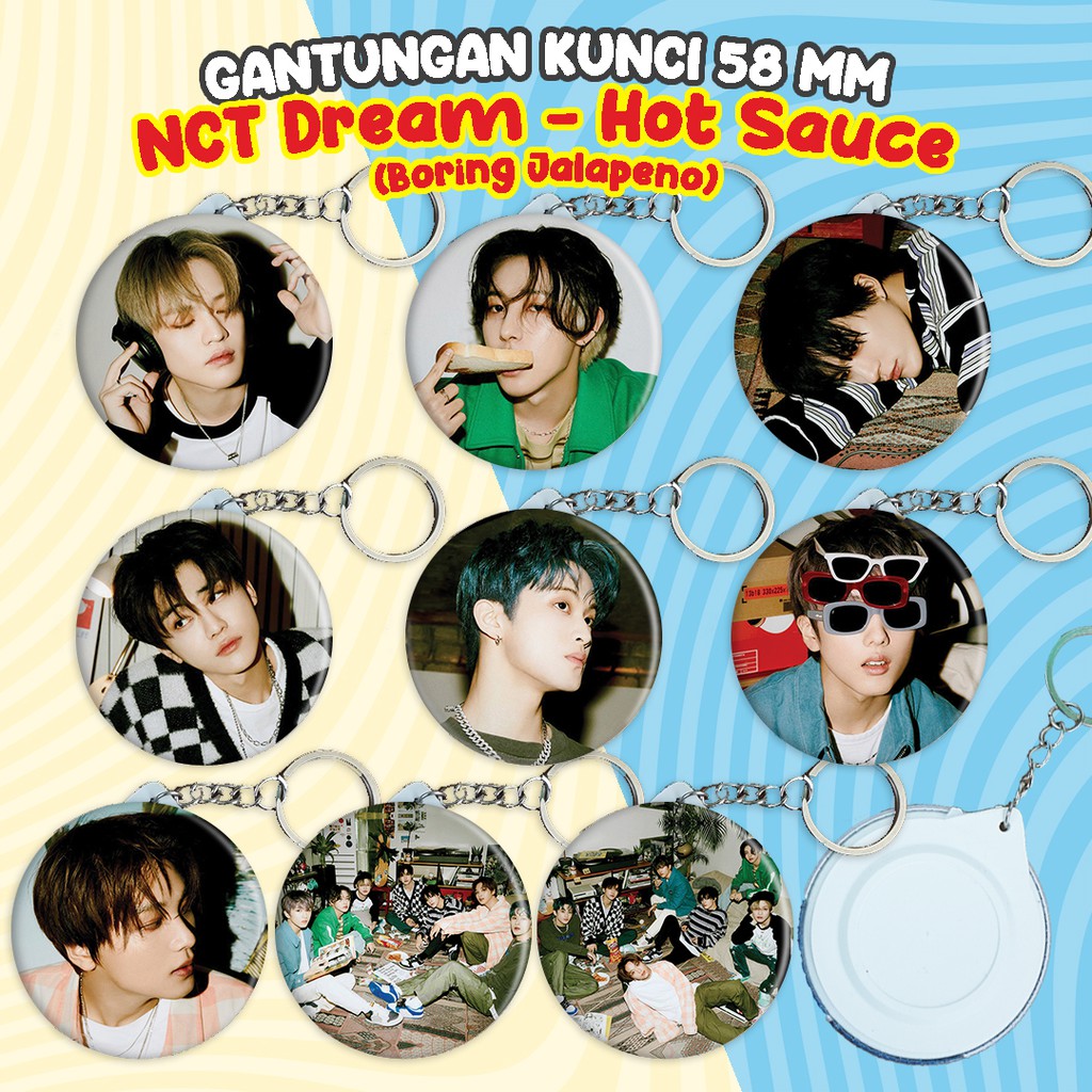 Gantungan Kunci58 NCT Dream Hot Sauce (Boring Jalapeno) - Merchandise KPOP Unofficial Ganci Murah