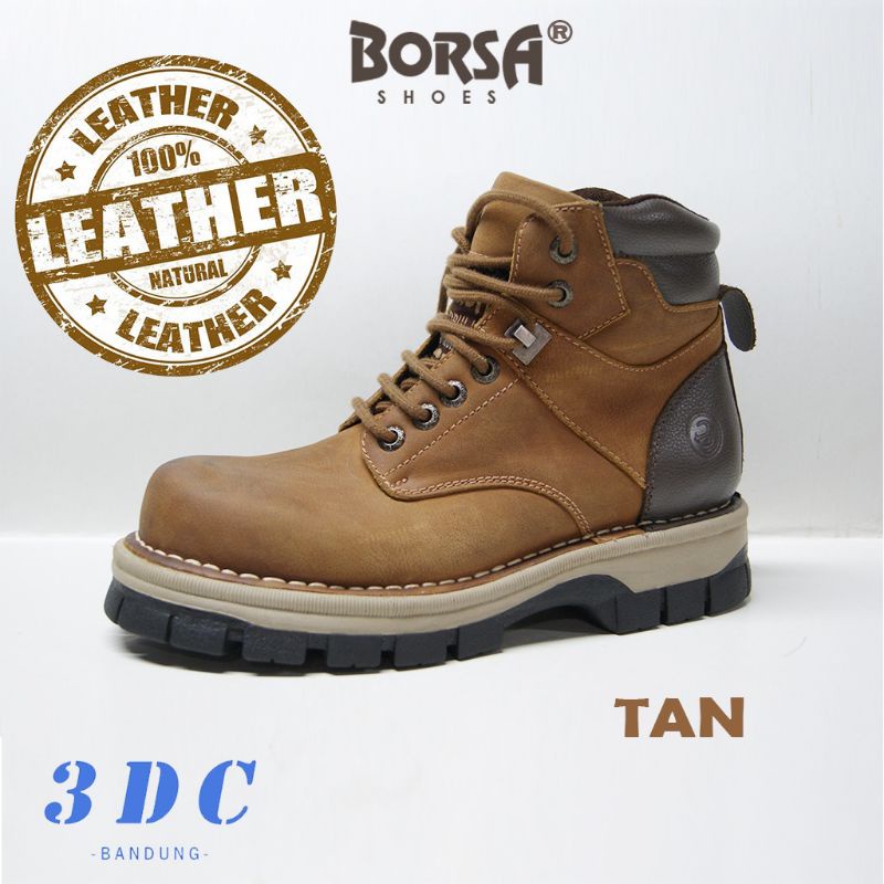 SEPATU BORSA WILDBULL REINFORCE  - SEPATU BOOTS KULIT PRIA ORIGINAL
