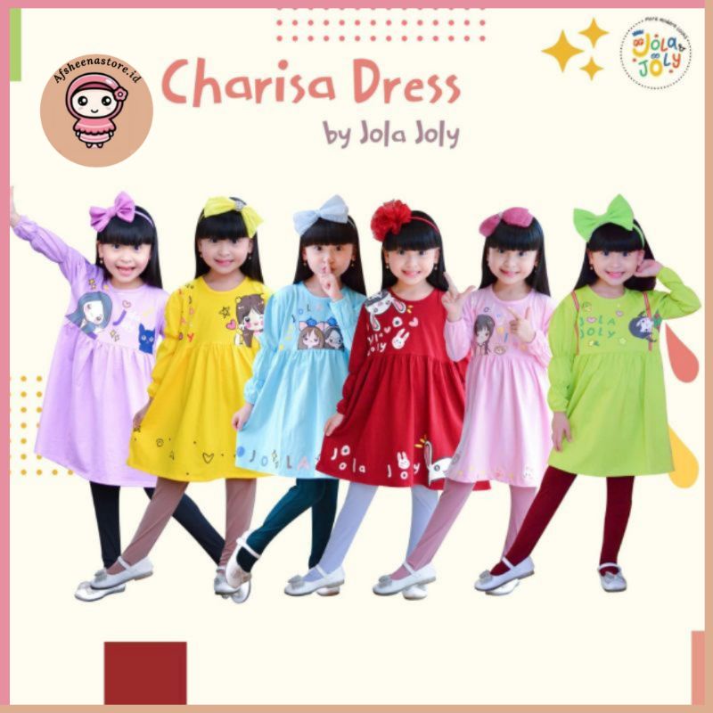 Afsheenastore Setelan Anak Perempuan Charisa By Jola Joly / Ready Size 12