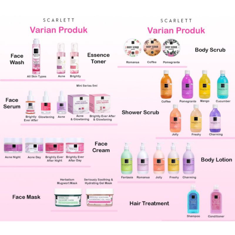 Scarlett Whitening Body Lotion | Shower Scrub | Body Scrub | Face Care | Hair Care