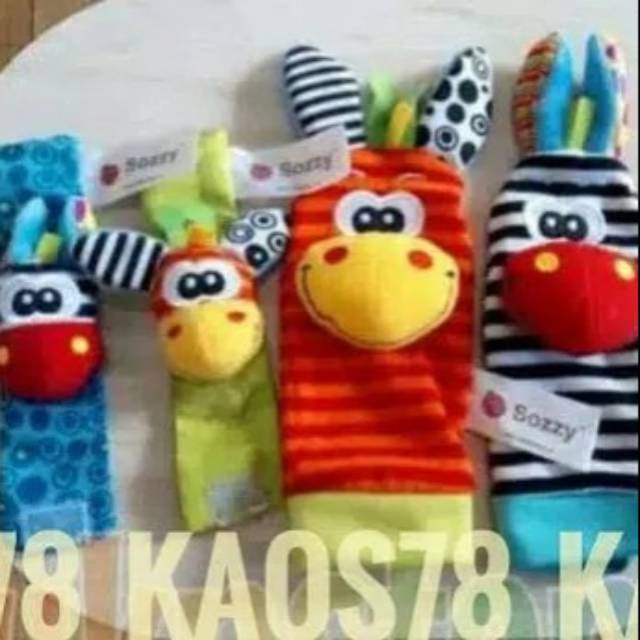 Rattle Gelang - Kaos Kaki Rattle - Mainan Bayi - Wrist Rattle