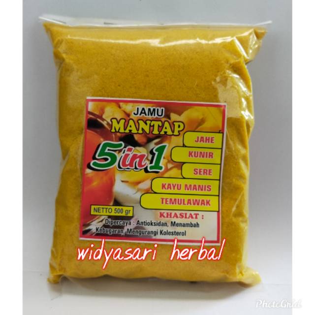 

Jamu Mantap 5in1Jahe Kunir Sere Kayu Manis Temulawak