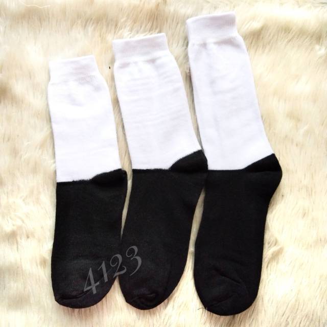 Kaos Kaki Sekolah Sarung kaki Kaos Kaki Sekolah Hitam Putih