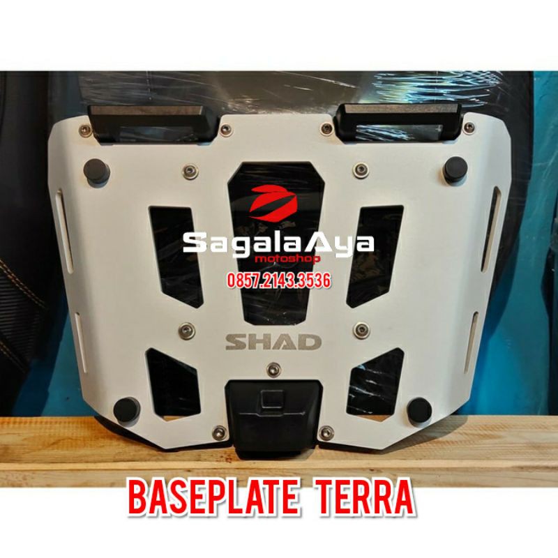baseplate tatakan box motor alumunium shad terra 37 terra 48 pannier top cases tr37 tr48