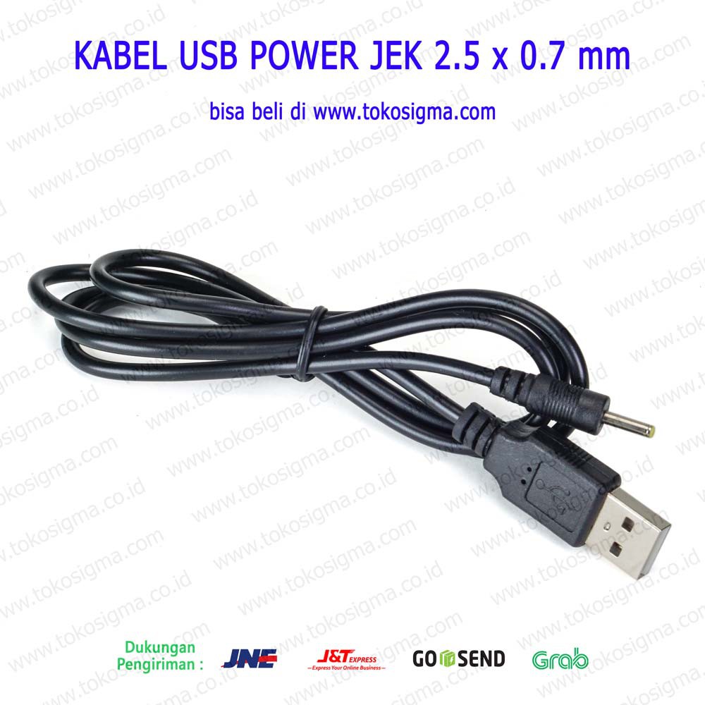 KABEL USB TO POWER jek 2.5 x 0.7 mm - USB power Jack DC 2.5x0.7mm