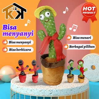 Image of thu nhỏ (KK) READY!! 3in1 Boneka Joget Boneka Kaktus Charger USB Goyang Bisa Ngomong Rekam Bicara Menari Dance Dancing #1