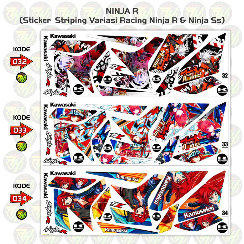 NINJA R Racing Ninja R & Ninja Ss STRIPING VARIASI  RK-03