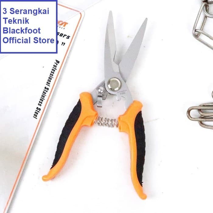 Gunting Serba Guna Seng Holo Dahan Blackfoot Scissor 8 Inch