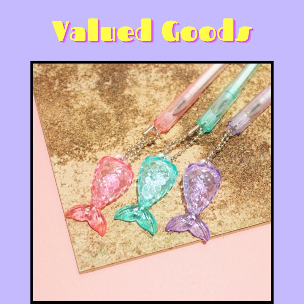 

Pulpen Gantungan Ekor Ikan Mermaid - HIJAU UNGU PINK RANDOM - pena lucu pen gel bolpoin bulpen warna warni unik alat tulis hadiah anak sekolah & kantor stationery cute karakter kartun