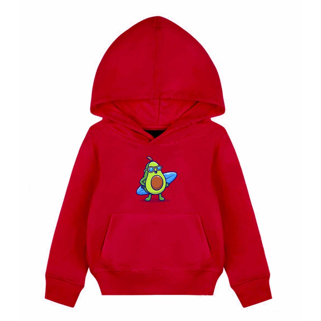 Hoodie Anak Avocado Surf Kids Sweater Pakaian Fleece M - XL