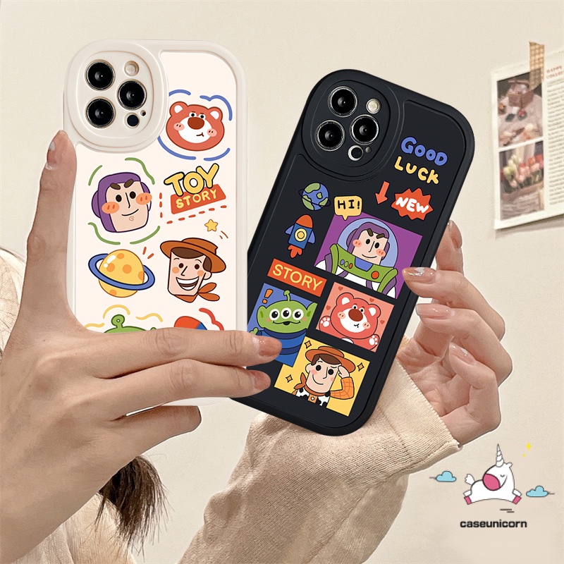 Casing Redmi 12C 10A 10C A1 10 9 9A 9T 9C NFC K40S POCO X3 F4 M3 Redmi Note 10 10s Note 11catatan 8catatan 9catatan 9s Note 11s Note 9Pro Kartun Lucu Toy Story Manyo Soft TPU Sarung