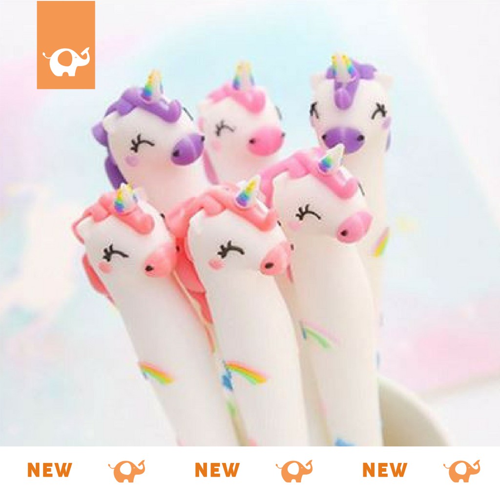 Fancy Gel Pen Pulpen  Magical Unicorn Fat Kuda  Poni  