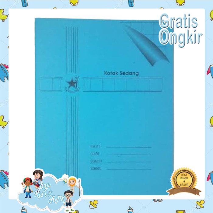 

CODE569 Buku Tulis Kotak Sedang Mandarin / Alphabet Bintang Obor isi 38 lembar