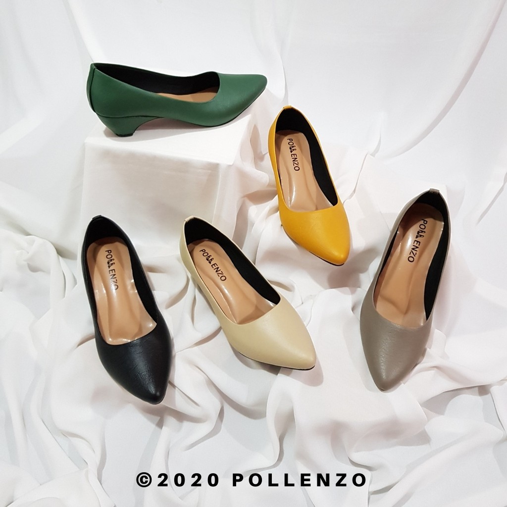 Pollenzo MILLA Sepatu Kerja Wanita Pantopel Polos  APN-403