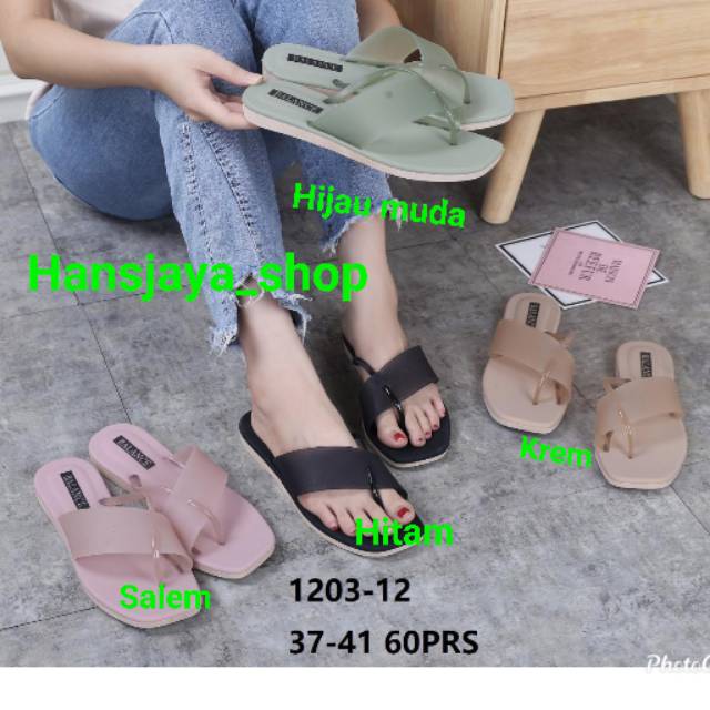 Sandal Jepit Balance 1203 / L 929 | Sandal Wanita | Sandal Jelly | Import | Murah