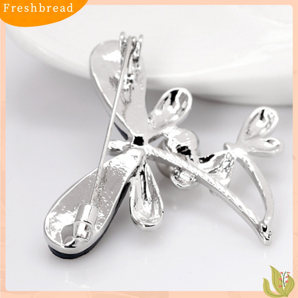 [ TERLARIS]Elegant Dragonfly Faux Pearl Women Party Jewelry Shirt Brooch Pin Dress Decor