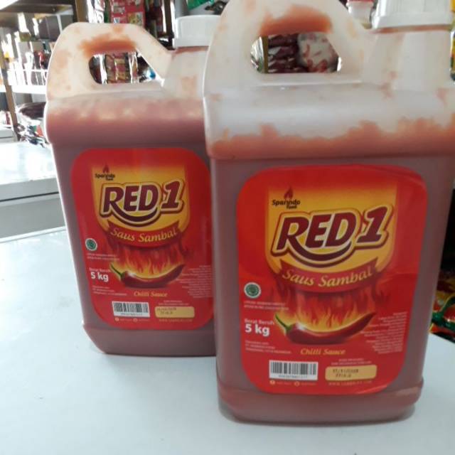 

Red1 saus sambal jerigen 5kg