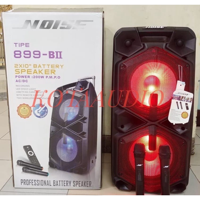 Speaker Portable Meeting Wireless Noise 899 BII/ 899BII - Double 10Inch