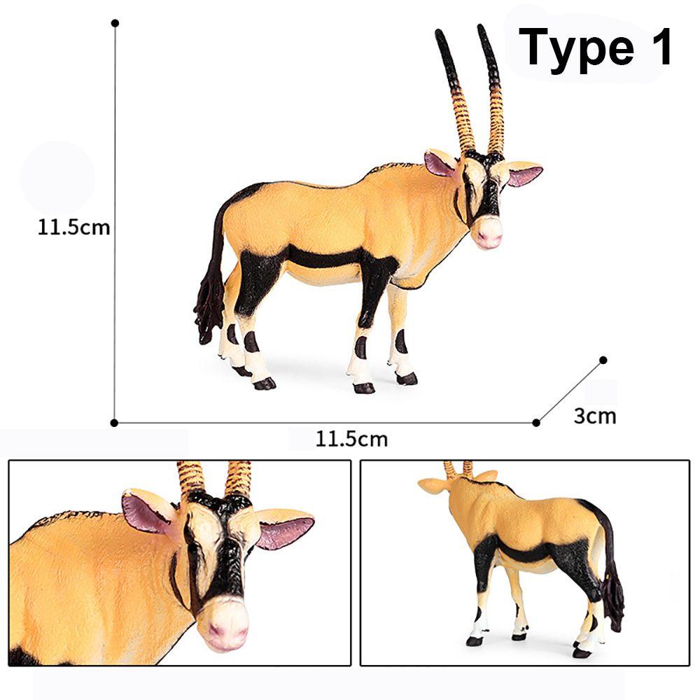 Mainan Simulasi Model Hewan Liar Antelop Afrika Untuk Edukasi Sains Anak